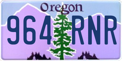 OR license plate 964RNR