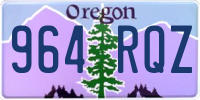 OR license plate 964RQZ