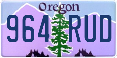 OR license plate 964RUD