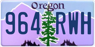 OR license plate 964RWH