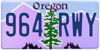 OR license plate 964RWY
