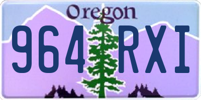 OR license plate 964RXI