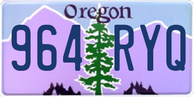 OR license plate 964RYQ