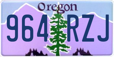 OR license plate 964RZJ