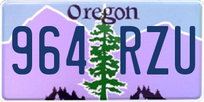 OR license plate 964RZU