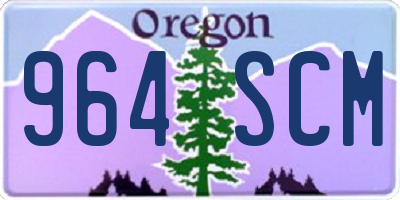 OR license plate 964SCM