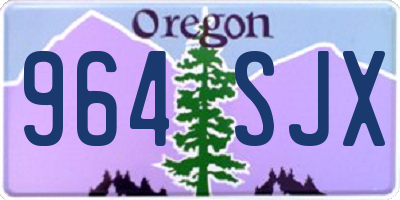 OR license plate 964SJX
