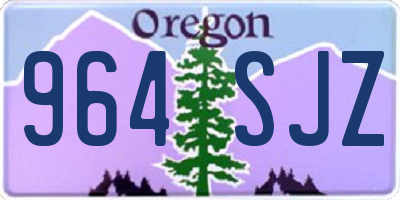 OR license plate 964SJZ