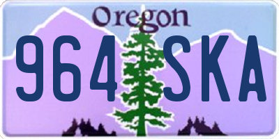 OR license plate 964SKA