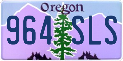 OR license plate 964SLS