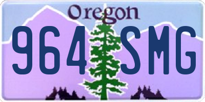 OR license plate 964SMG