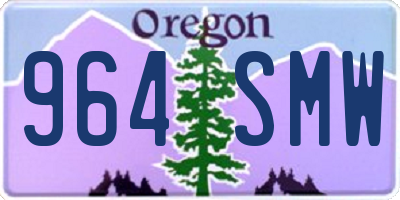 OR license plate 964SMW