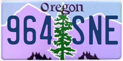 OR license plate 964SNE
