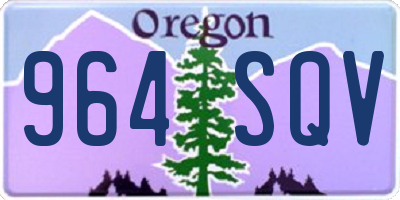 OR license plate 964SQV