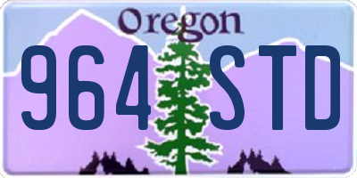 OR license plate 964STD