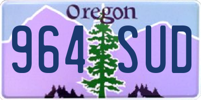 OR license plate 964SUD
