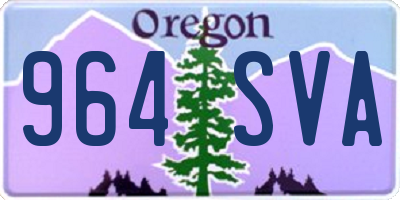 OR license plate 964SVA