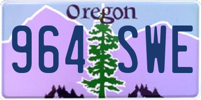 OR license plate 964SWE