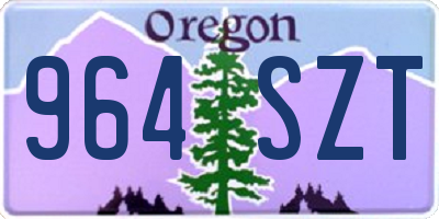 OR license plate 964SZT