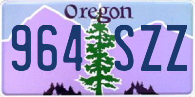OR license plate 964SZZ