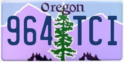 OR license plate 964TCI