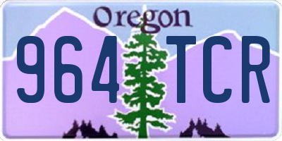 OR license plate 964TCR