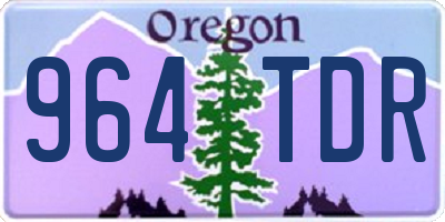 OR license plate 964TDR