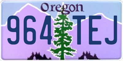 OR license plate 964TEJ