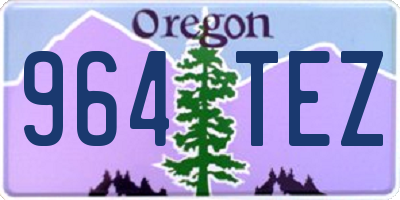 OR license plate 964TEZ