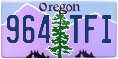 OR license plate 964TFI