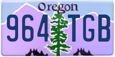 OR license plate 964TGB