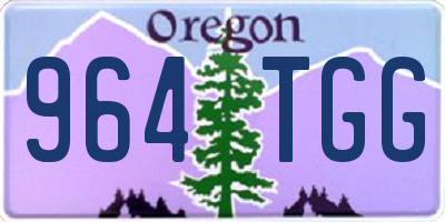 OR license plate 964TGG