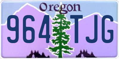 OR license plate 964TJG