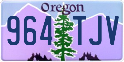OR license plate 964TJV