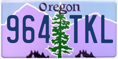 OR license plate 964TKL