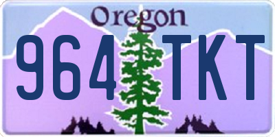 OR license plate 964TKT