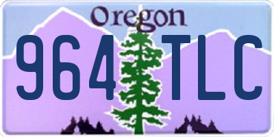 OR license plate 964TLC