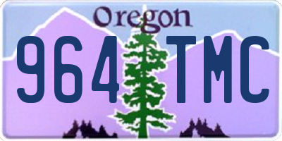 OR license plate 964TMC