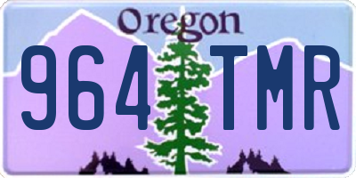 OR license plate 964TMR