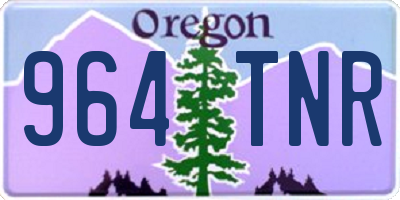 OR license plate 964TNR