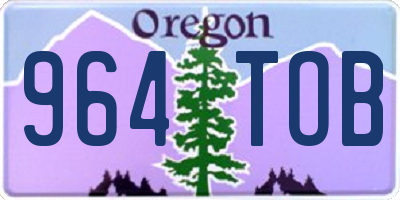 OR license plate 964TOB