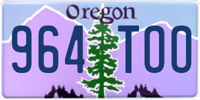 OR license plate 964TOO