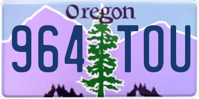 OR license plate 964TOU