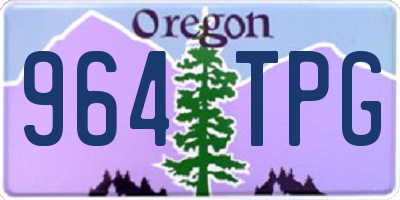 OR license plate 964TPG