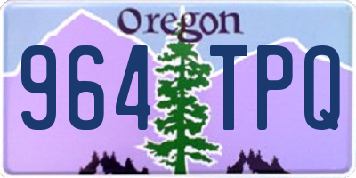 OR license plate 964TPQ
