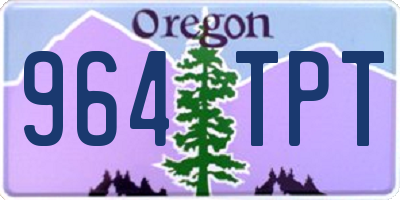 OR license plate 964TPT