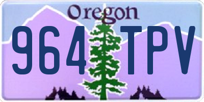 OR license plate 964TPV
