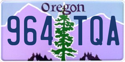 OR license plate 964TQA