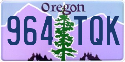 OR license plate 964TQK