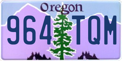 OR license plate 964TQM